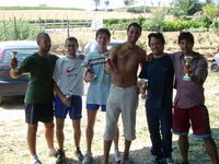 Il team campione. Da sx: Struff, Demon, Rolloz, Andrez, Teoet, Rufus
